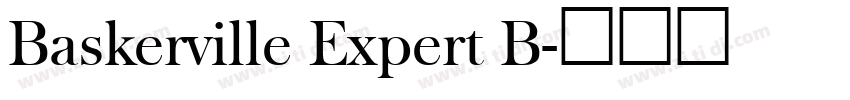 Baskerville Expert B字体转换